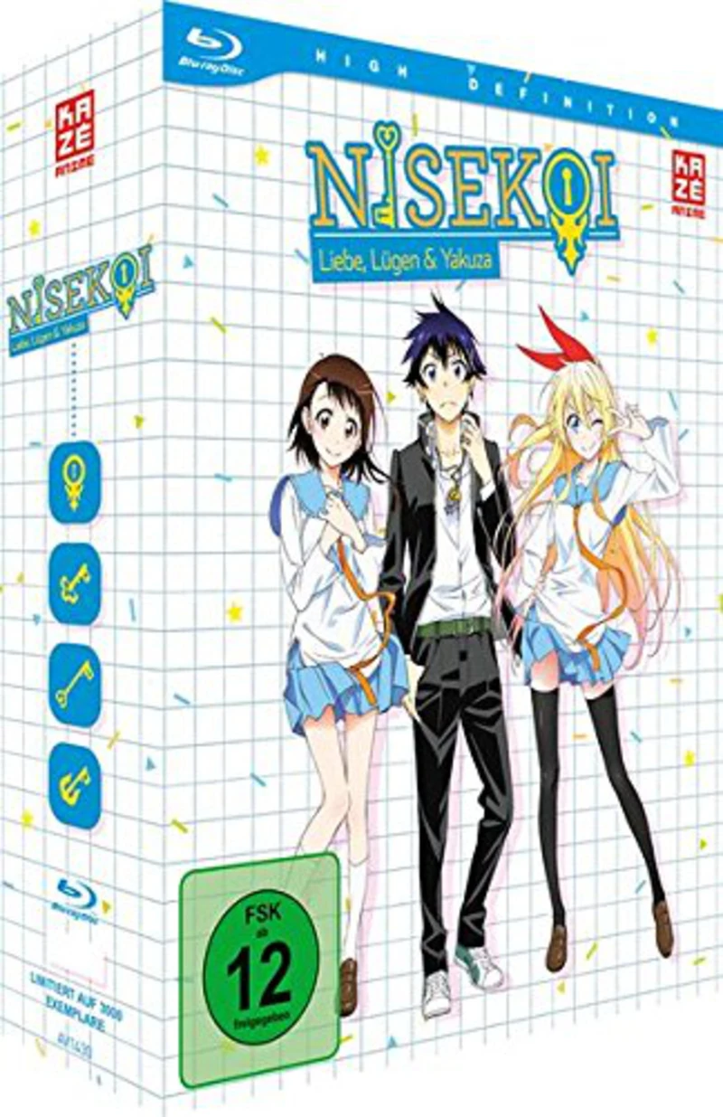 Nisekoi Staffel 1- Vol. 1 bis 4 mit Schuber [Blu-ray] 