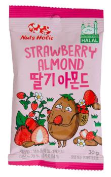 Koreanisch geröstete Mandeln mit Erdbeere von Nuts Holic