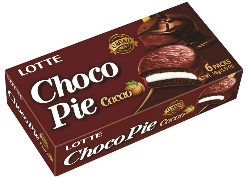 Koreanische Choco Pie mit Kakao von LOTTE