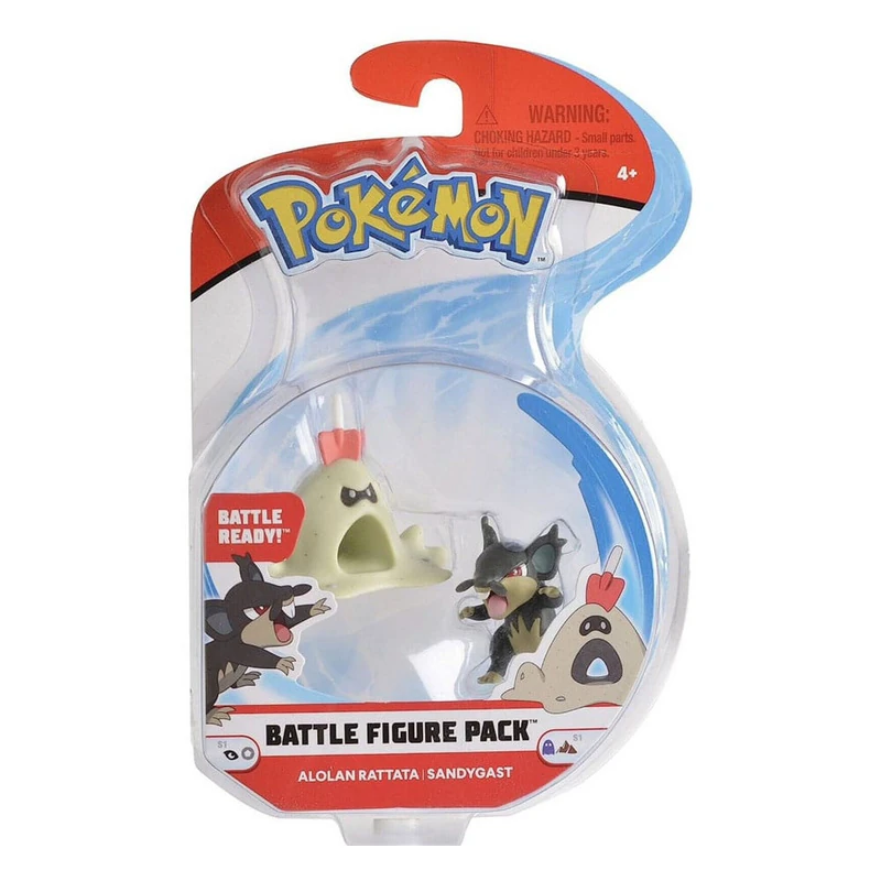 Alolan Rattfratz & Sankabuh - Pokémon - Battle Figure Pack - Jazwares