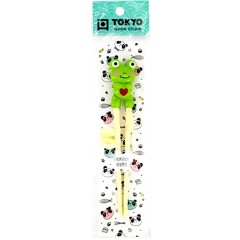 Chopsticks / Essstäbchen mit Kawaii Helfer - Frosch Grün