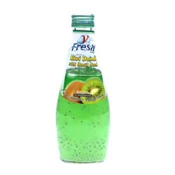 Kiwi Drink mit Basilikum Samen von V Fresh [EINWEG]