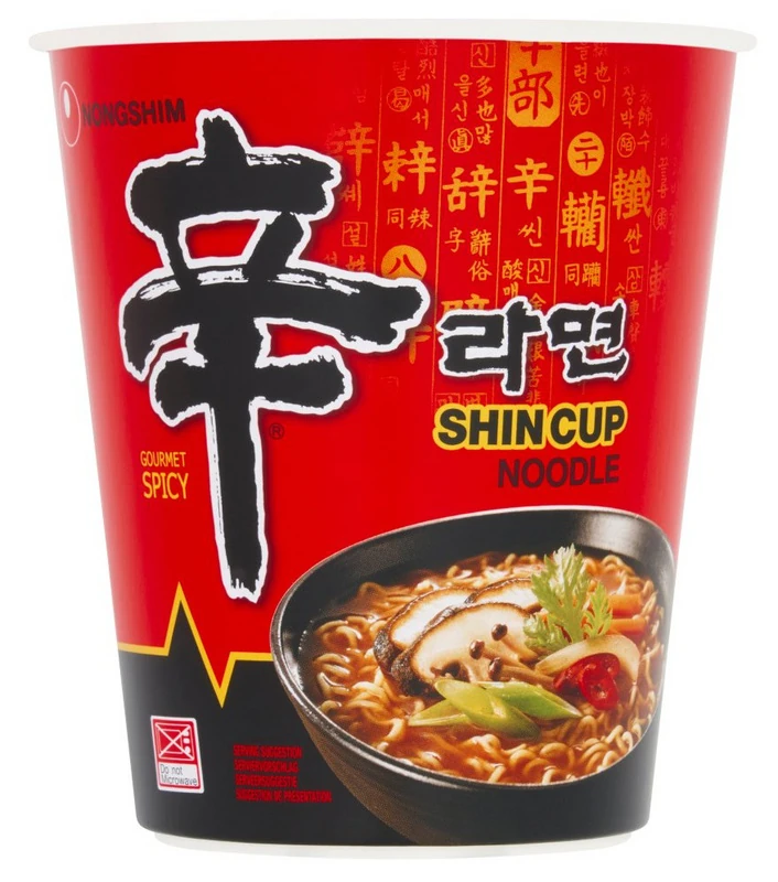 Cup-Nudeln - SHIN CUP Noodle Gourmet Spicy von Nong Shim