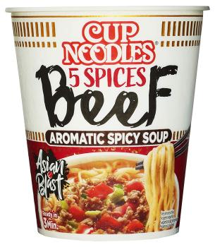 Cup-Nudeln - Asia Blast - 5 Spices Beef Cup von Nissin