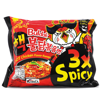 Instant-Nudeln - Buldak Hot Chicken Ramen (gebraten) - EXTREME 3xSPICY von SamYang