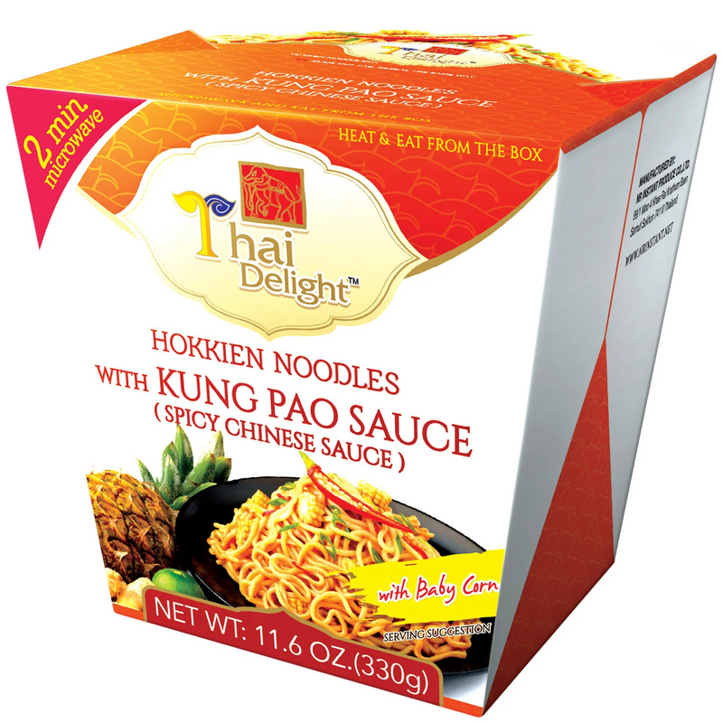 Hokkien Noodles für Mikrowelle - KUNG PAO SAUCE (Scharf)