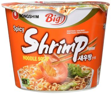 Cup-Nudeln - Spicy Shrimp - Big Bowl von Nong Shim