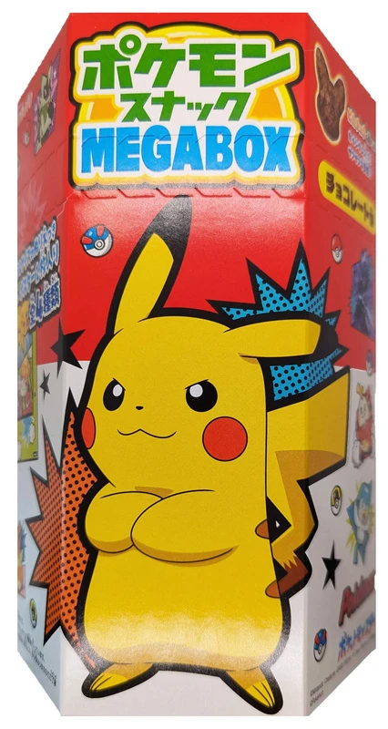 Pokemon Snack Megabox mit Schokoladen Geschmack von Tohato