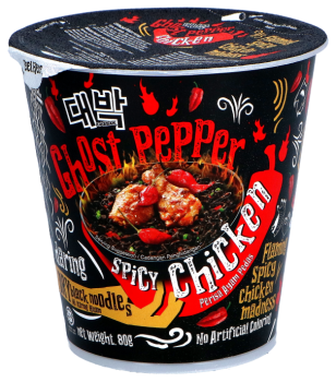 Cup-Nudeln - Ghost Pepper Spicy Chicken von Daebak