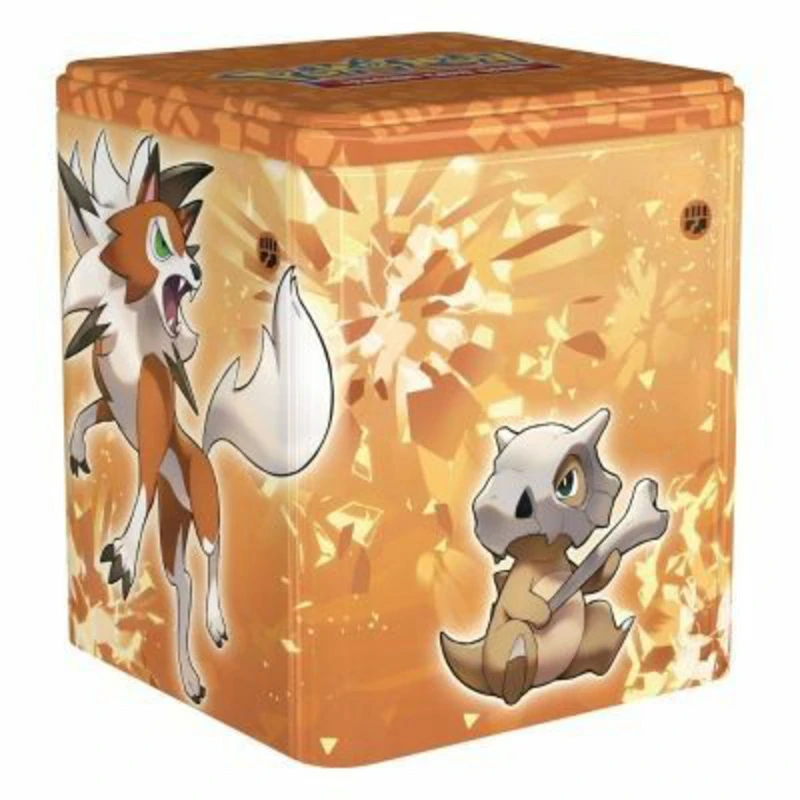 Pokemon TCG - Wolwerock (Kampf) , Glurak (Feuer) oder Schlingking (Unlicht) - Stapelbare Tin-Box Herbst 2022 (Sammelkartenspiel, deutsch)
