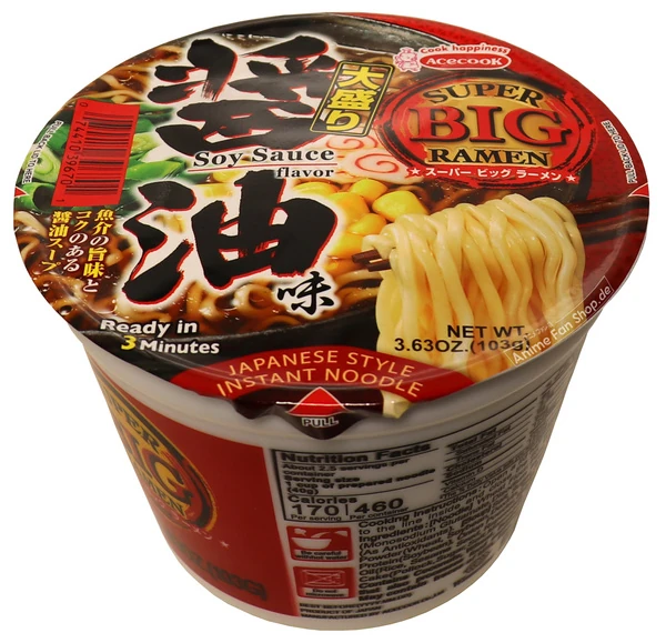 Cup-Nudeln - Original Ramen mit Sojasauce - Big Bowl von Acecook Cup-Nudeln - Original Ramen mit Sojasauce - Big Bowl von Acecook