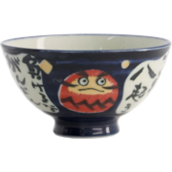 Kawaii Bowl / Schale für Reis - Daruma Blau von TOKYO Design Studio (300ml)
