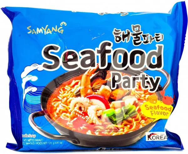 Instant-Nudeln - Seafood Party (Meeresfrüchte) von SamYang Instant-Nudeln - Seafood Party (Meeresfrüchte) von SamYang