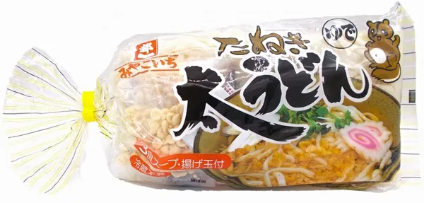 Original Udon-Nudeln nach Tanuki Art von Miyakoichi (3 Portionen) Original Udon-Nudeln nach Tanuki Art von Miyakoichi (3 Portionen)