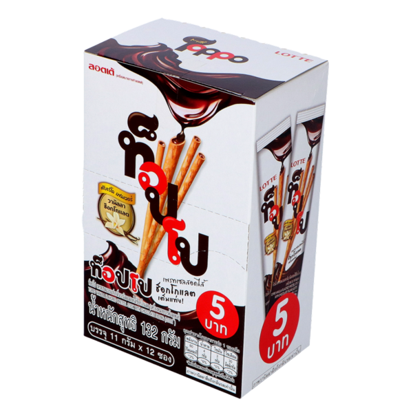 TOPPO - Schokofüllung - BIG Box mit 12 Single Packs - von LOTTE