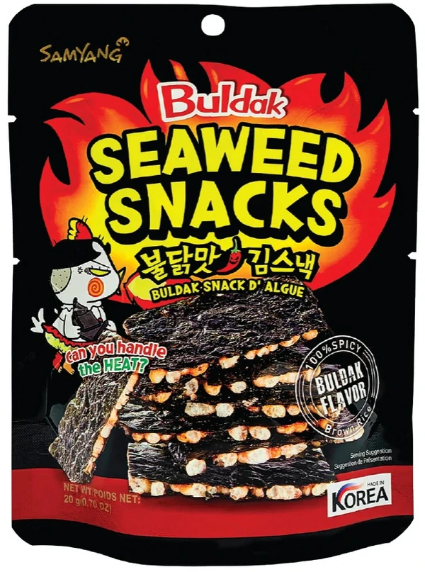 Buldak Seaweed Snack (Reiscracker mit Seetang) von SamYang