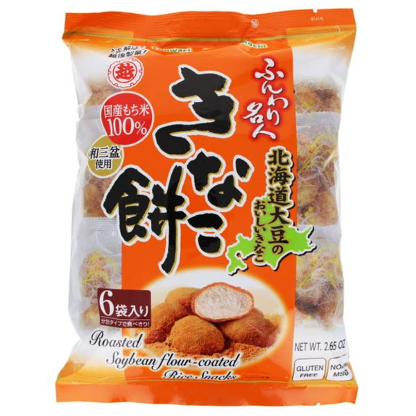 Funwari Meijin - Kinako Mochi - Reissnack mit geröstetem Sojabohnenmehl von Echigo