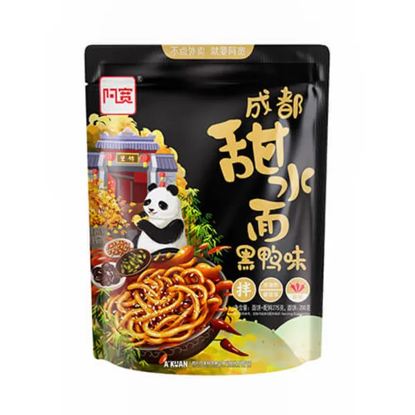 Frische A-Kuan Udon Nudeln - Sweet & Spicy von Baijia