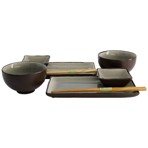 Geschenke Set Schalen "Glasiges Grau" (8-teilig) von TOKYO Design Studio