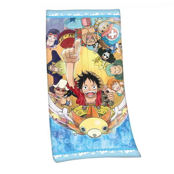 One Piece Velours-Handtuch - Die Strohhutpiraten - 150 x 75 cm von Herding