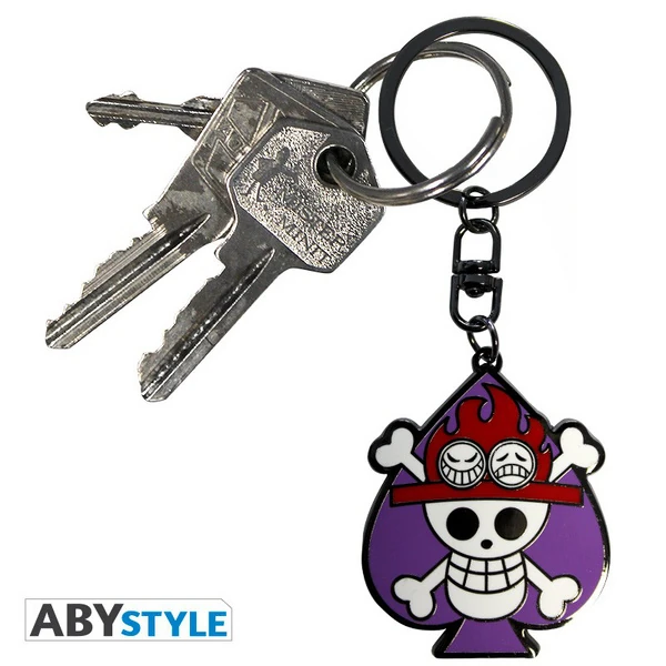 One Piece - Skull Ace - Metal Schlüsselanhänger - ABYStyle