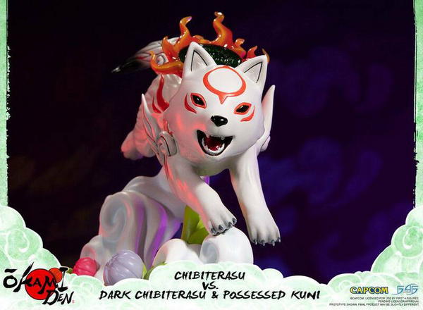 Chibiterasu vs. Dark Chibiterasu und Possessed Kuni - Okamiden - First 4 Figures