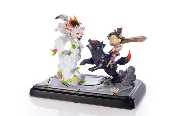 Chibiterasu vs. Dark Chibiterasu und Possessed Kuni - Okamiden - First 4 Figures