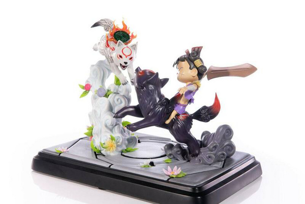 Chibiterasu vs. Dark Chibiterasu und Possessed Kuni - Okamiden - First 4 Figures