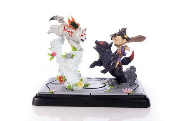 Chibiterasu vs. Dark Chibiterasu und Possessed Kuni - Okamiden - First 4 Figures