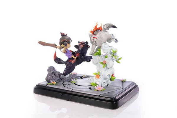 Chibiterasu vs. Dark Chibiterasu und Possessed Kuni - Okamiden - First 4 Figures