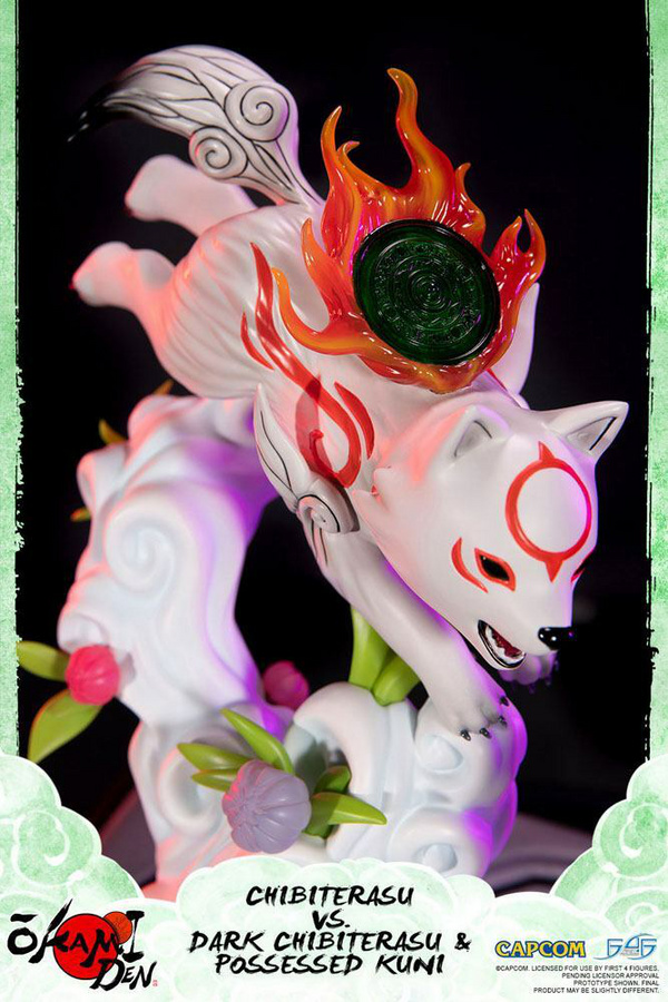 Chibiterasu vs. Dark Chibiterasu und Possessed Kuni - Okamiden - First 4 Figures