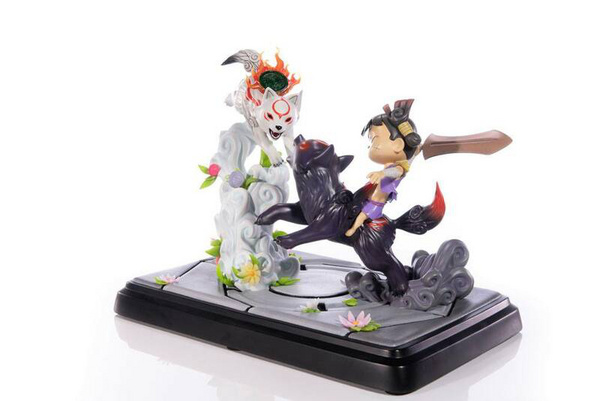 Chibiterasu vs. Dark Chibiterasu und Possessed Kuni - Okamiden - First 4 Figures