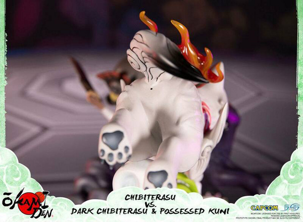 Chibiterasu vs. Dark Chibiterasu und Possessed Kuni - Okamiden - First 4 Figures