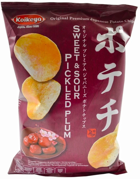 Original japanische Premium Kartoffelchips - Pflaume von KOIKEYA Original japanische Premium Kartoffelchips - Pflaume von KOIKEYA