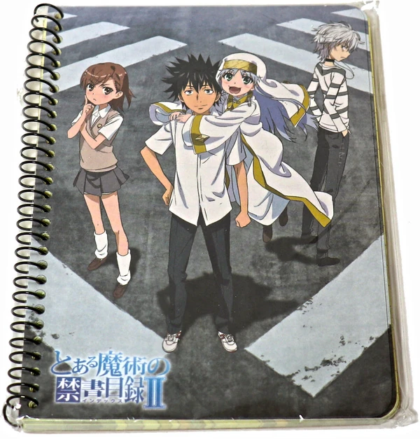 Kamijou Touma, Index, Misaka Mikoto, Accelerator - Toaru Majutsu no Index II - Notizbuch
