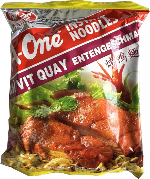 Instant-Nudeln mit gerösteter Ente von A-ONE