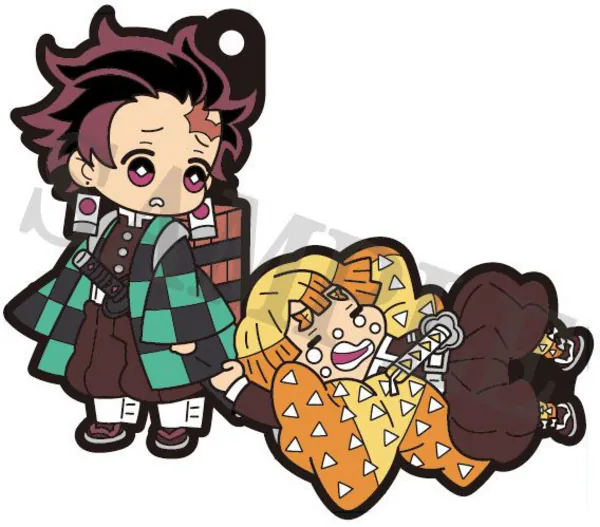 Komplett Set - Kimetsu no Yaiba (Demon Slayer) - Buddy Collection Vol. 3 - Gummi-Anhänger (6)