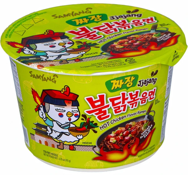 Cup-Nudeln - Jjajang - Hot Chicken Ramen - Big Bowl von SamYang Cup-Nudeln - Jjajang - Hot Chicken Ramen - Big Bowl von SamYang