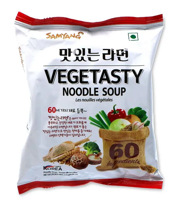 Instant-Nudeln - Vegetasty Nudelsuppe mit Gemüse-Geschmack von SamYang Instant-Nudeln - Vegetasty Nudelsuppe mit Gemüse-Geschmack von SamYang