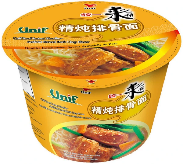 Cup-Nudeln mit geschmorten Schweinefleischgeschmack - Big Bowl von Unif Cup-Nudeln mit geschmorten Schweinefleischgeschmack - Big Bowl von Unif