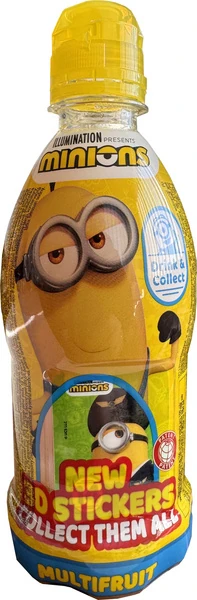 Erfrischungsgetränk ohne Kohlensäure mit Multifrucht-Geschmack (Minion Edition) von Vitamizu [EINWEG]
