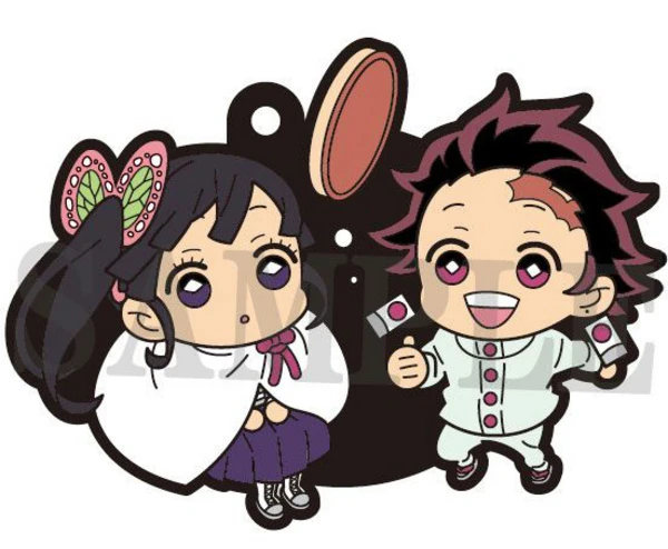 Komplett Set - Kimetsu no Yaiba (Demon Slayer) - Buddy Collection Vol. 3 - Gummi-Anhänger (6)