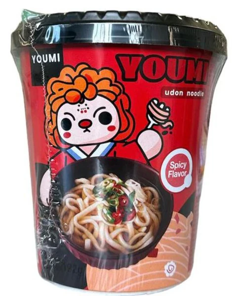 Frische Udon Cup-Nudeln - Spicy von Youmi Frische Udon Cup-Nudeln - Spicy von Youmi
