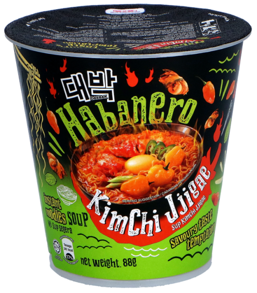Cup-Nudeln - Habanero Kimchi Jjigae von Daebak