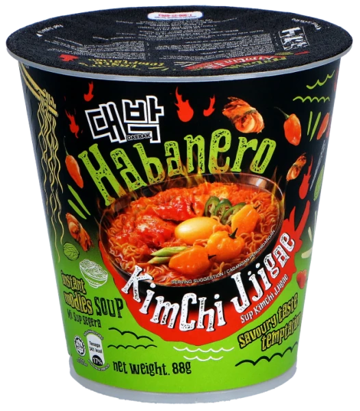 Cup-Nudeln - Habanero Kimchi Jjigae von Daebak