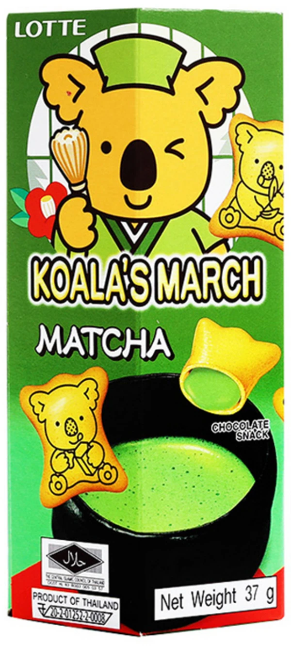 Koala Kekse mit Matcha Milchcremefüllung von LOTTE