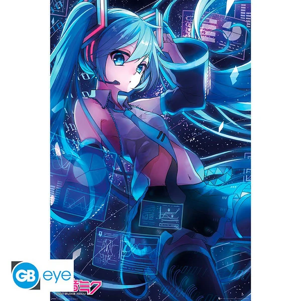 Hatsune Miku - Screen - Poster - (91,5 x 61 cm) - Vocaloid - AbyStyle