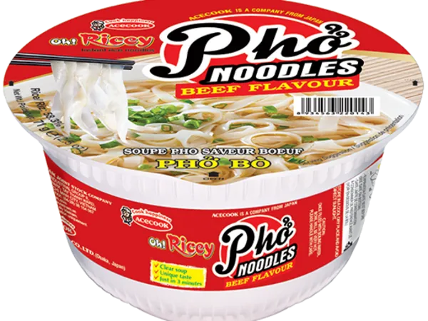 Cup-Reisbandnudeln - Pho Bo mit Rinderfleischgeschmack von ACECOOK Cup-Reisbandnudeln - Pho Bo mit Rinderfleischgeschmack von ACECOOK