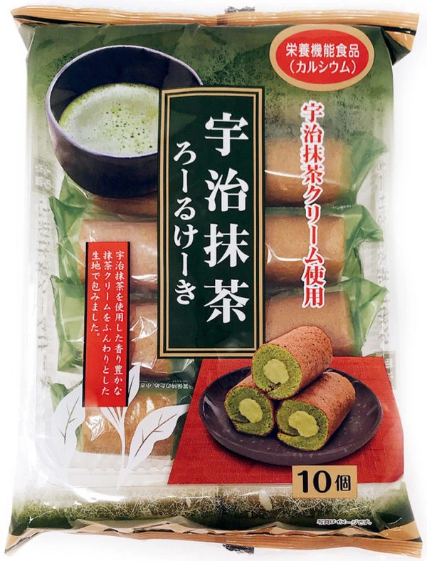 Japanische Bisquitrollen mit Matcha-Creme von Yamauchi