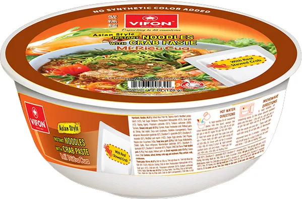 Cup-Nudeln - Nuddelsuppe mit echten Krabbenfleisch - Big Bowl von VIFON Cup-Nudeln - Nuddelsuppe mit echten Krabbenfleisch - Big Bowl von VIFON